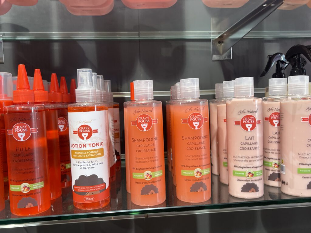 Gamme de soins capillaires crazy pouss pour cheveux naturels et crépus